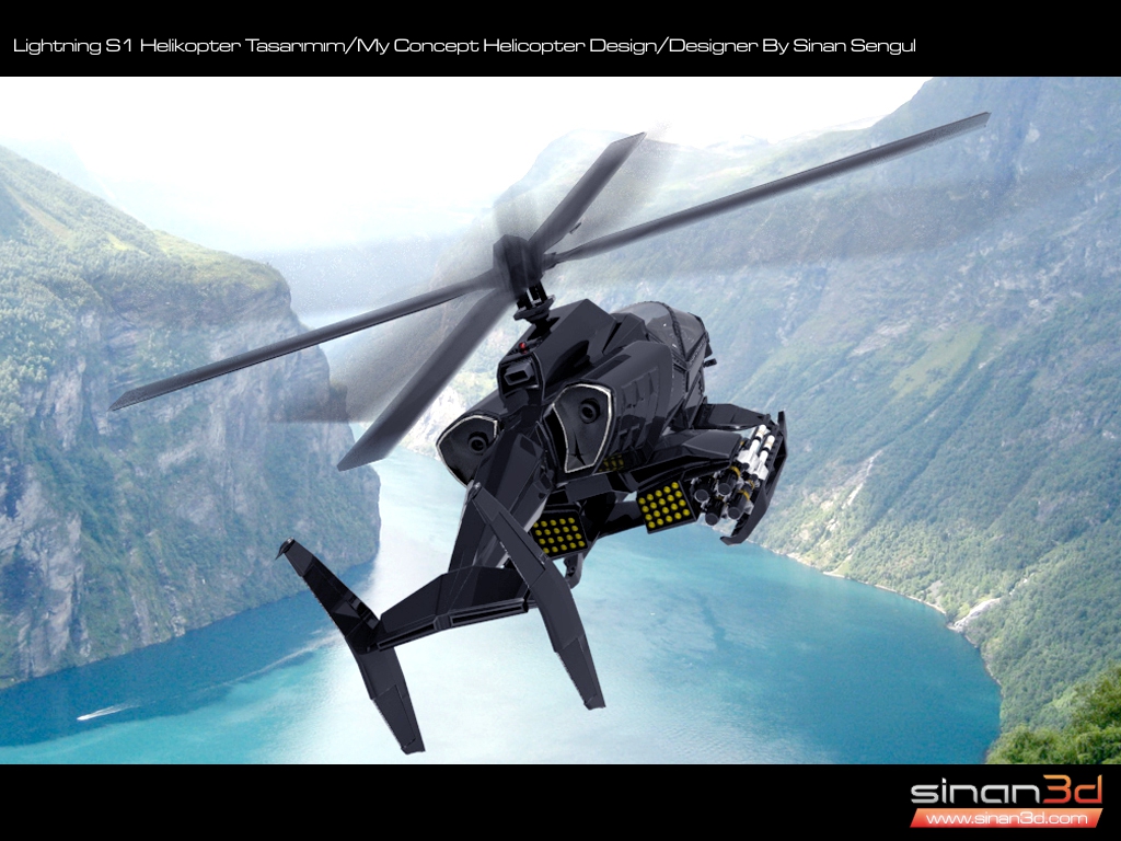 Lightning S1 Helikopter Tasarımım / sinan3d