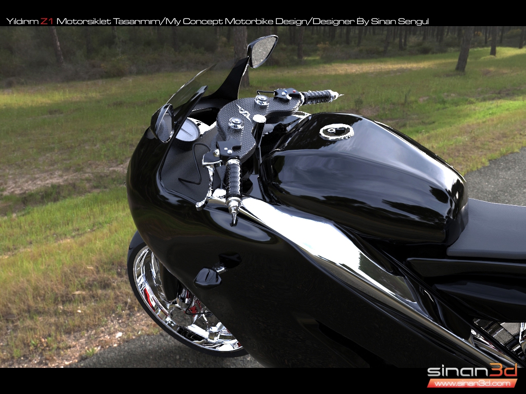 Yıldırım Z1 Motorsiklet Tasarımım / sinan3d